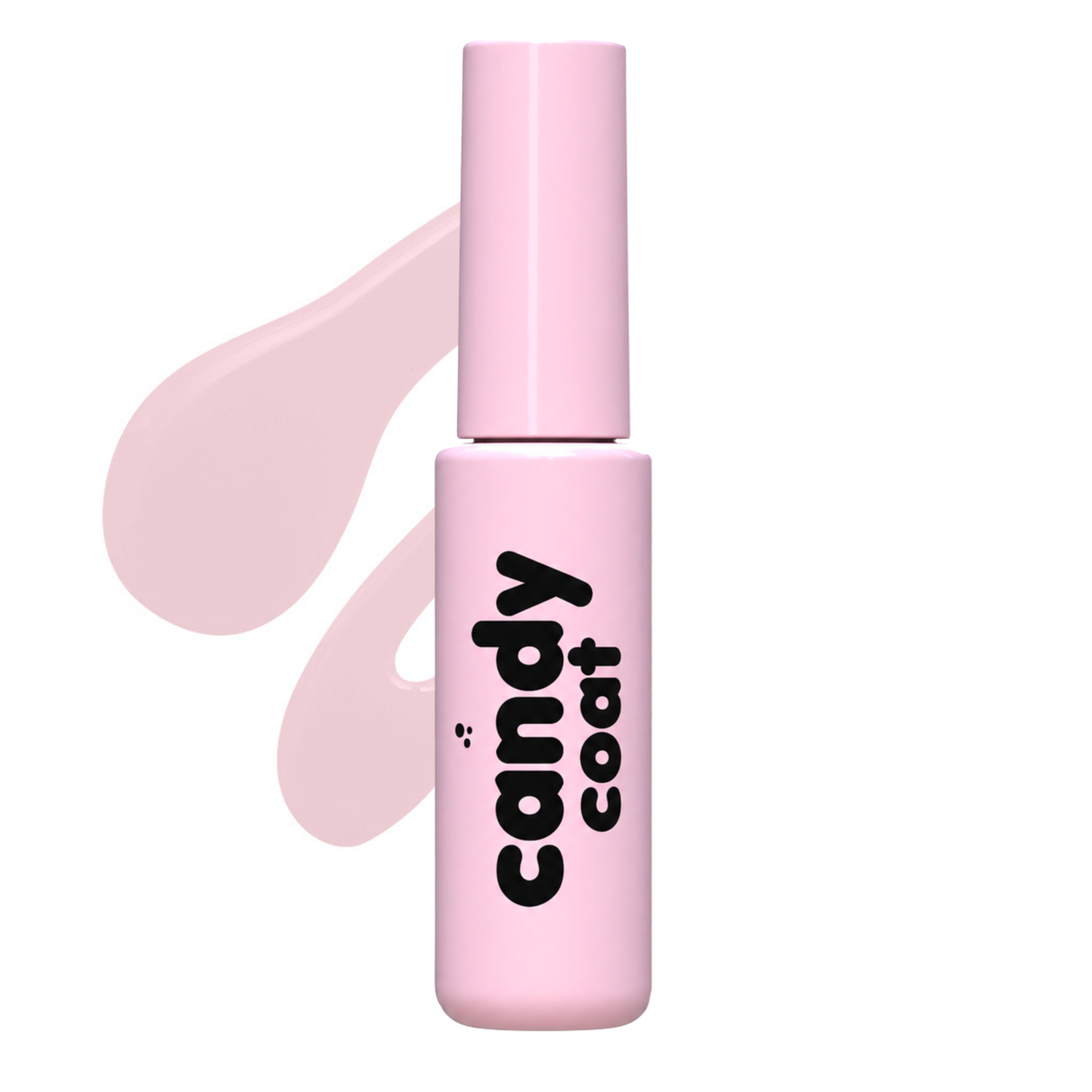 Candy Coat Colour Xpress 2-in-1 HEMA-free gel polish in a soft pink bottle with black logo