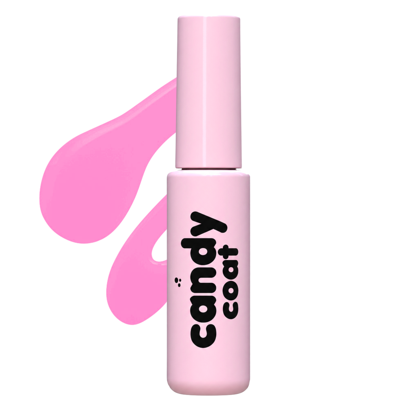 Candy Coat Colour Xpress 2-in-1 HEMA-free gel polish in a soft pink bottle with black logo