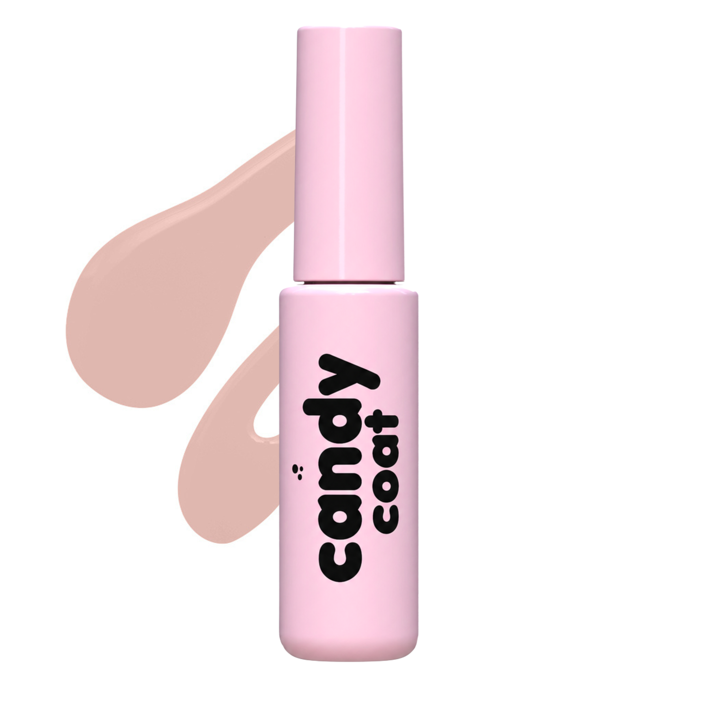Candy Coat Colour Xpress 2-in-1 HEMA-free gel polish in a soft pink bottle with black logo