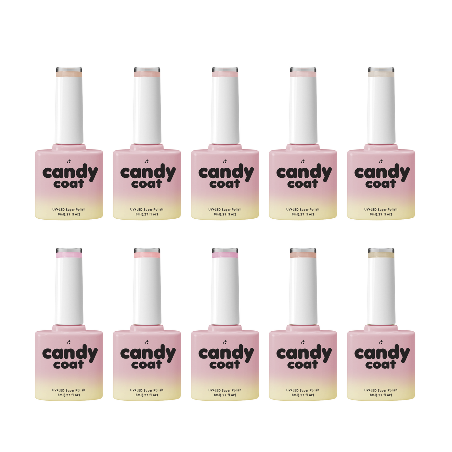 Classic Nude Gel Nail Colour Box