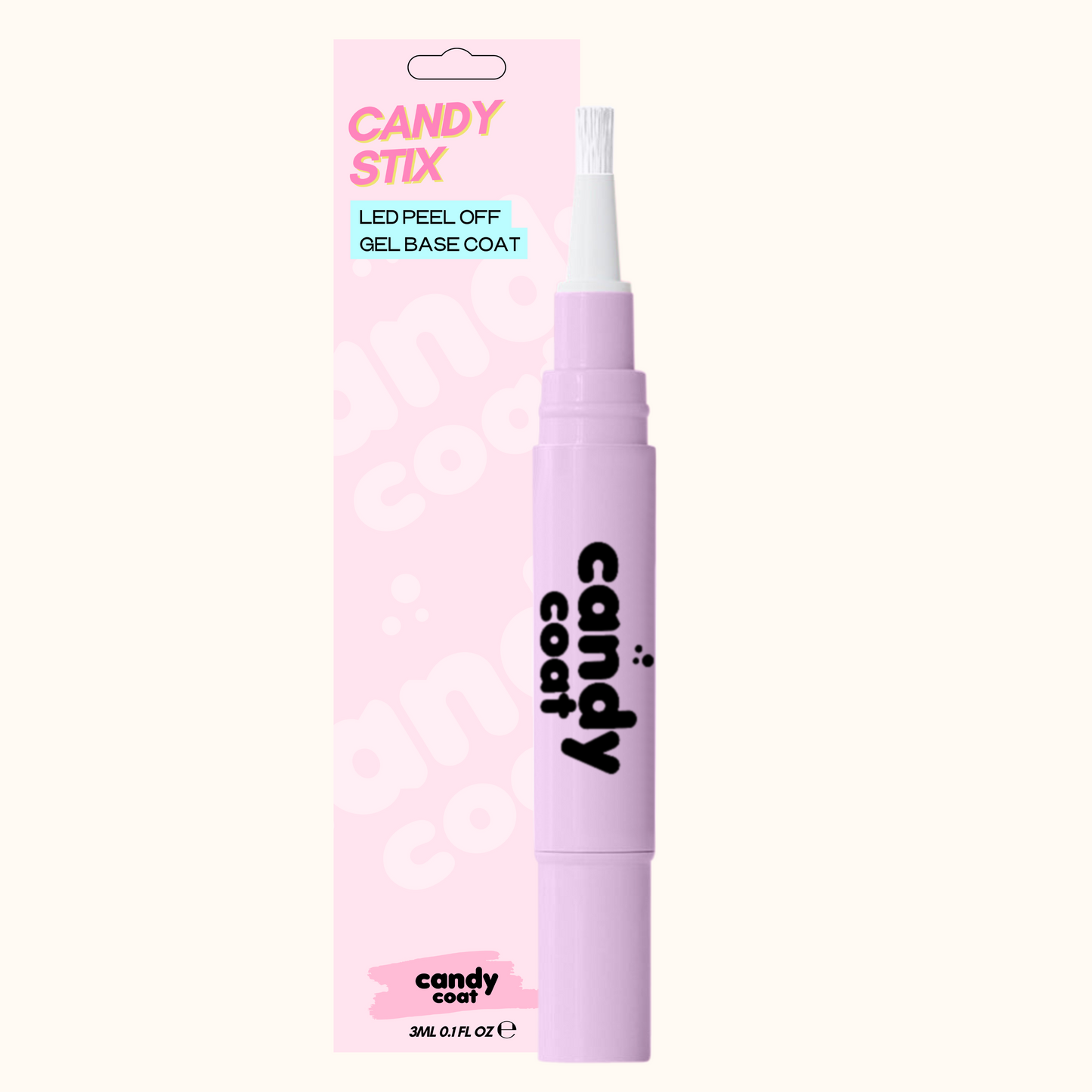 Candy Stix® Peel Off Base Coat - Hema Free Gel Polish Pen
