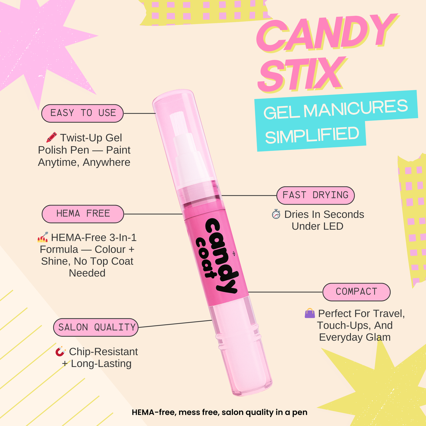 Candy Stix® Gel Nail Pen - Janine - Nº 2