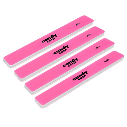 Hot Pink Nail File Set 240 grit