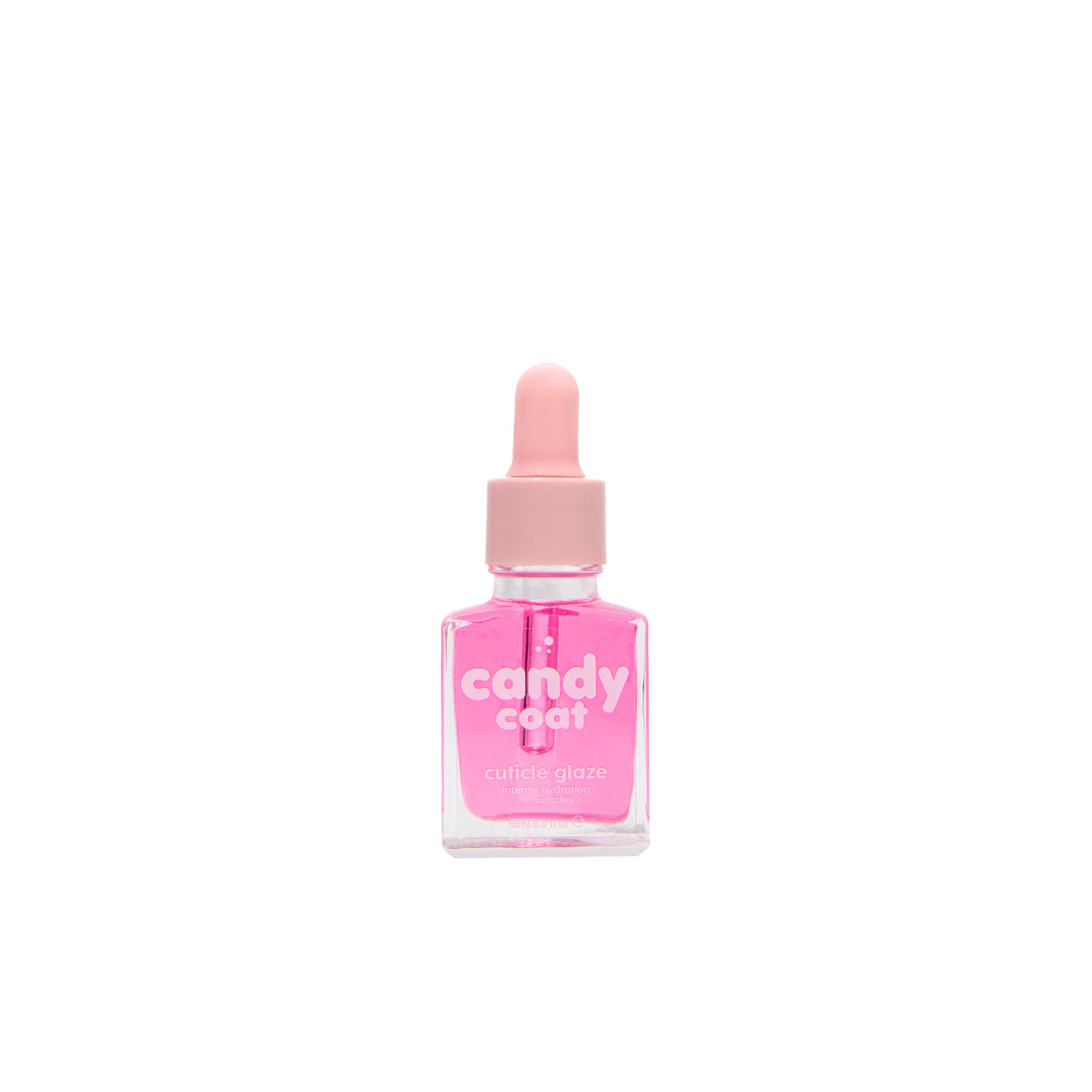 Candy Coat Cuticle Glaze in pink bottle – nourishing oil for healthy, glossy cuticles
