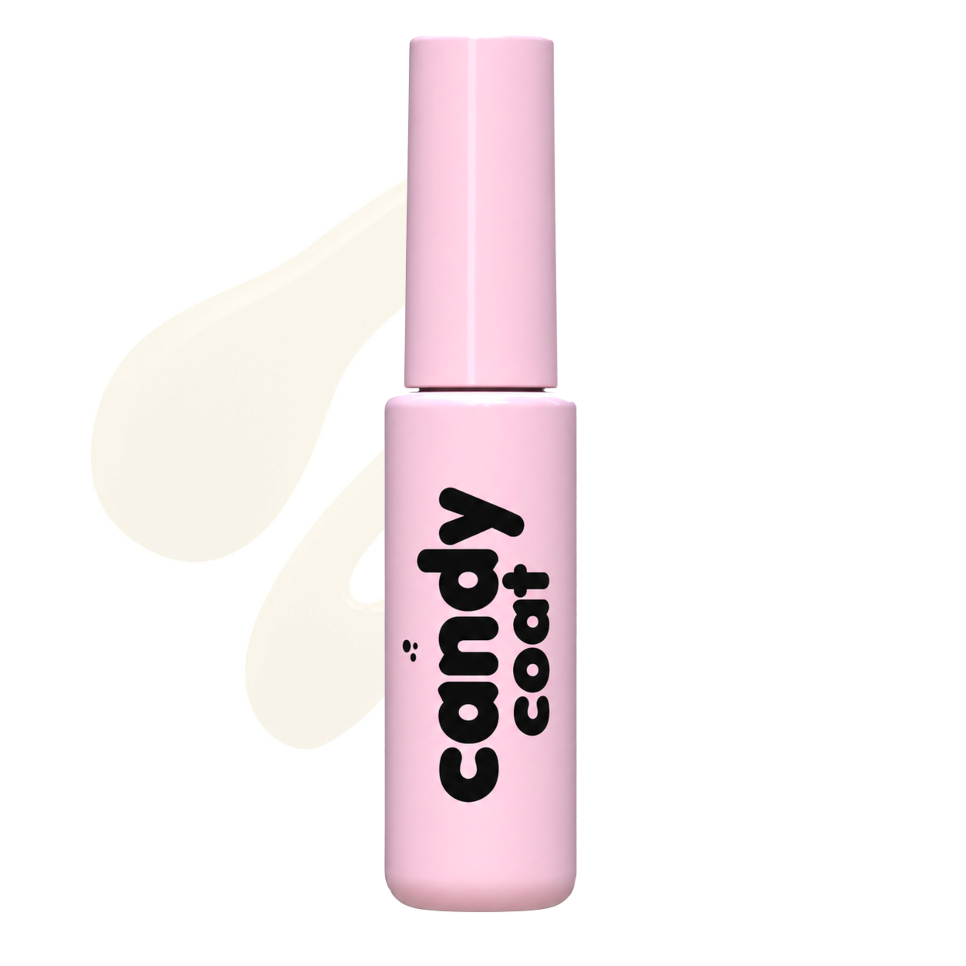 Candy Coat Colour Xpress 2-in-1 HEMA-free gel polish in a soft pink bottle with black logo