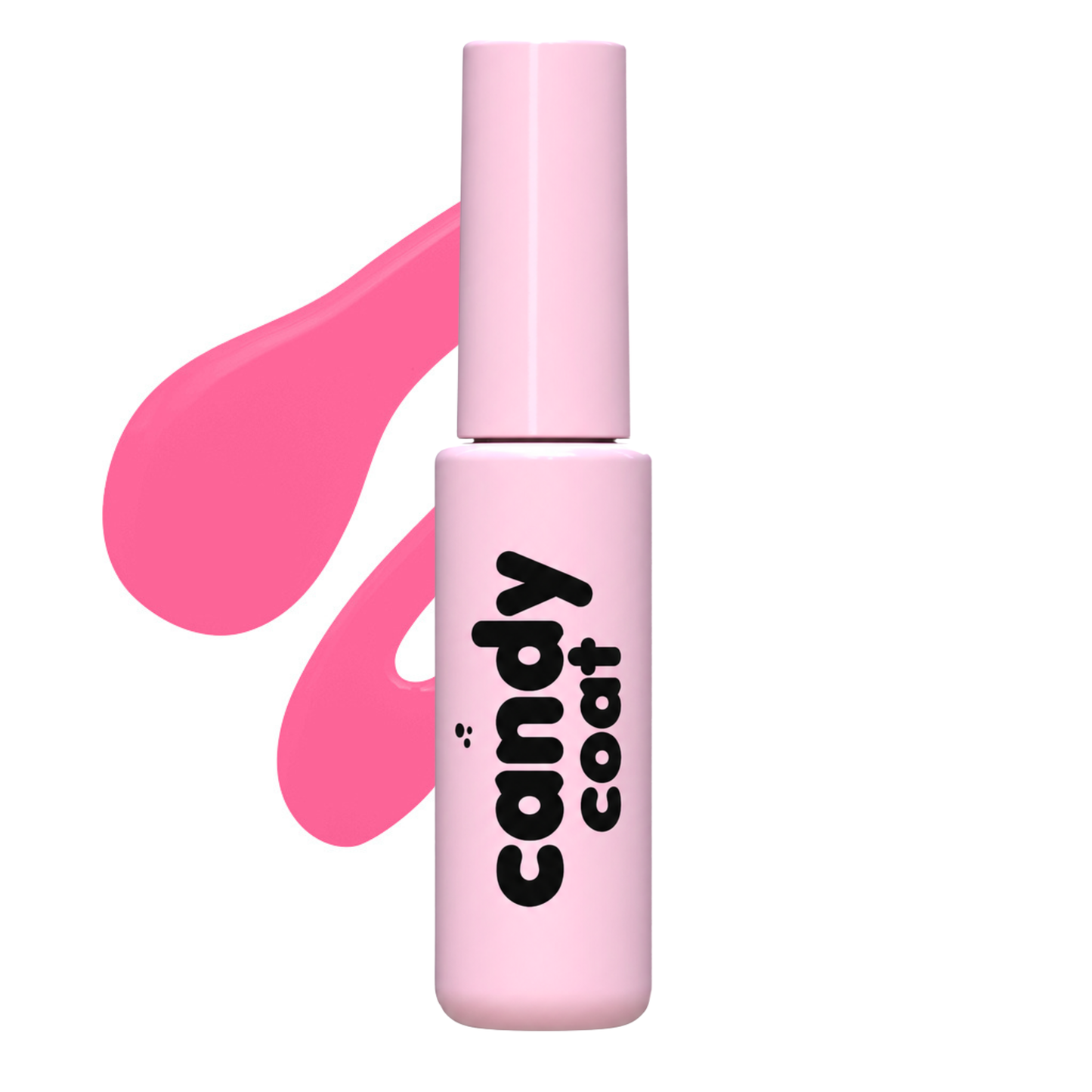 Candy Coat Colour Xpress 2-in-1 HEMA-free gel polish in a soft pink bottle with black logo