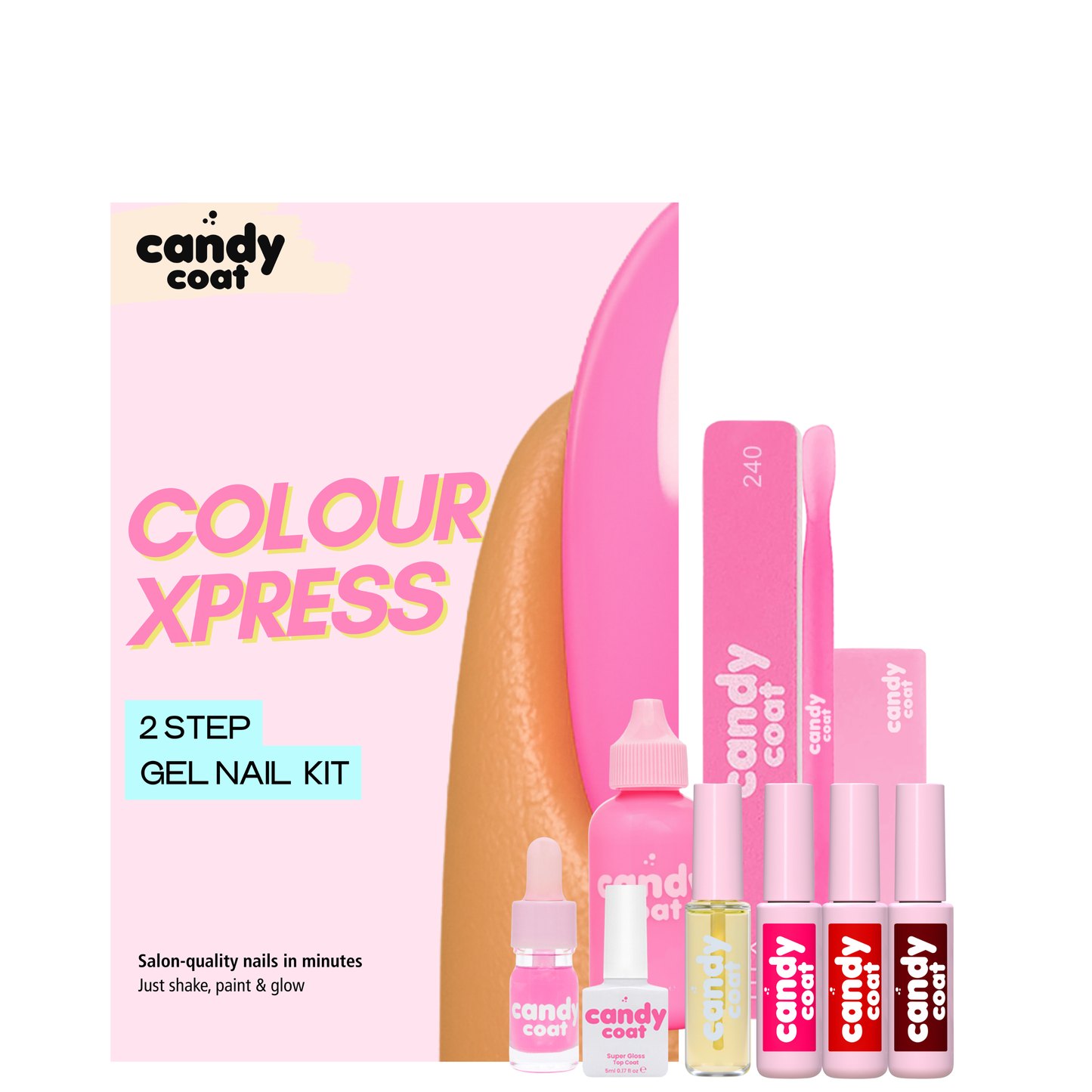 Colour Xpress® Gel Nail Polish Kit - HEMA Free