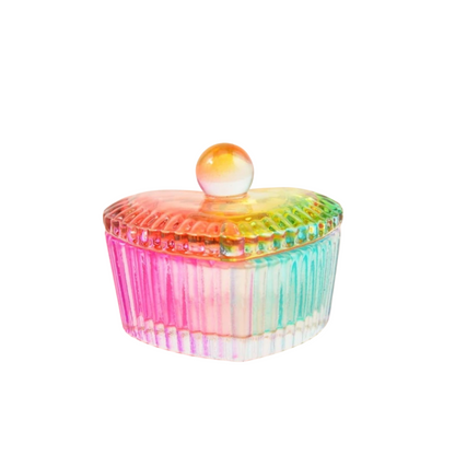Rainbow Glass Jar