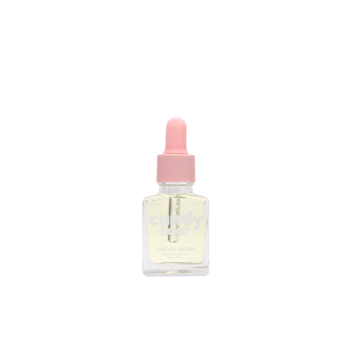 Candy Coat Cuticle Glaze in pink bottle – nourishing oil for healthy, glossy cuticles