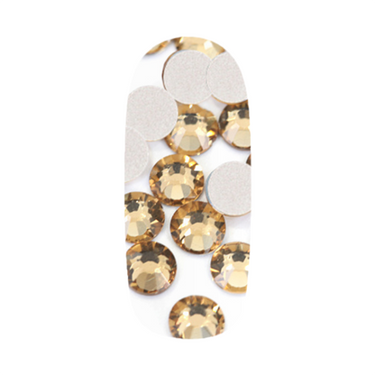 Golden Nail Rhinestones | Shimmering Nail Bling | Candy Coat