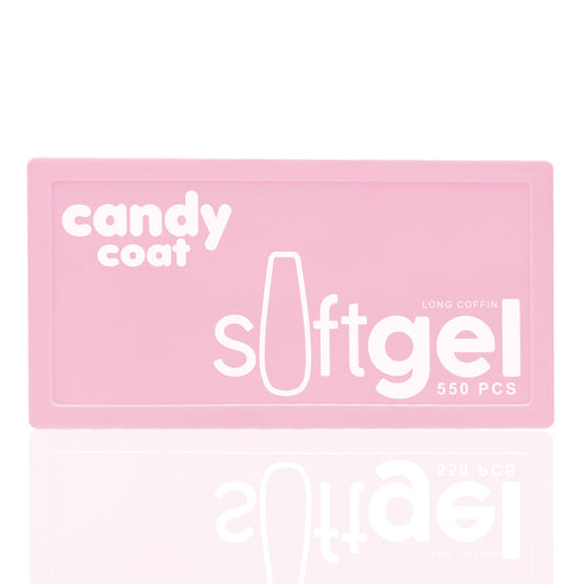 Candy Coat - Soft Gel Tips - Long Coffin - Candy Coat