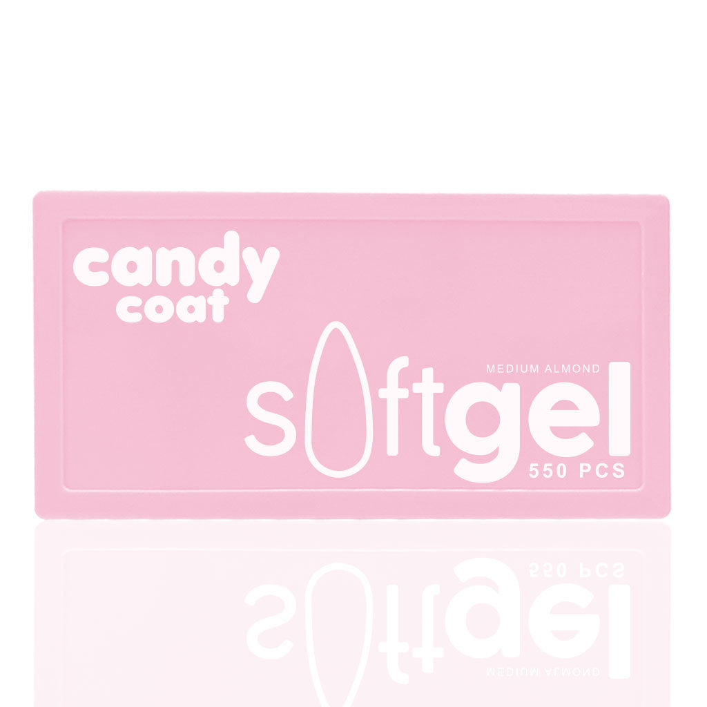 Candy Coat - Soft Gel Tips - Medium Almond - Candy Coat