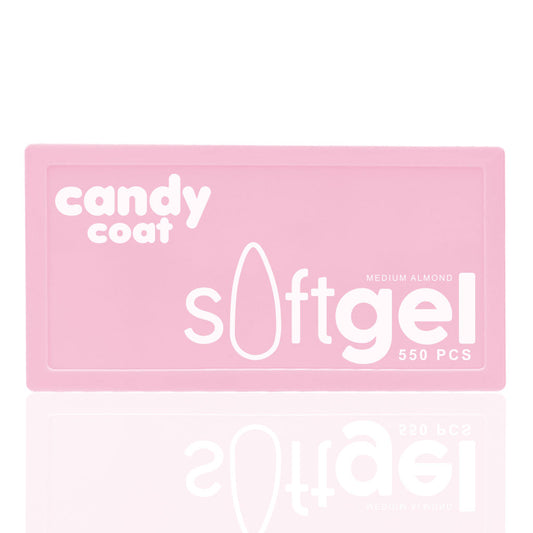 Candy Coat - Soft Gel Tips - Medium Almond