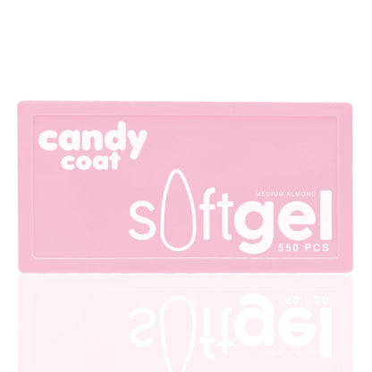 Candy Coat - Soft Gel Tips - Medium Almond - Candy Coat