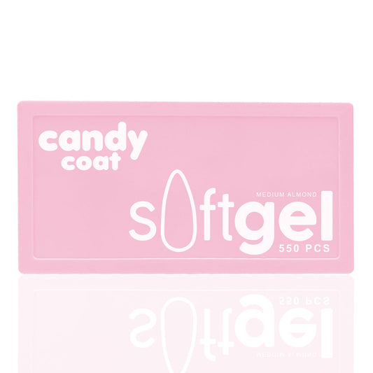 Candy Coat - Soft Gel Tips - Medium Almond - Candy Coat