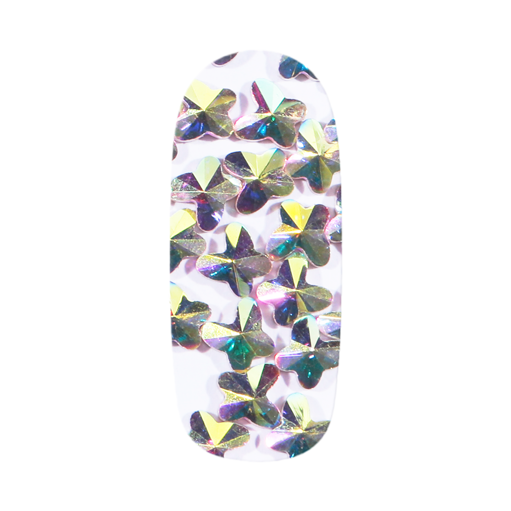 Rainbow Butterflies Bling For Nails | Nail's Accessories By Candy Coat