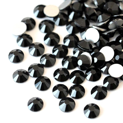 Flat Back Crystal Rhinestones By Candy Coat| Black Blings For Nails