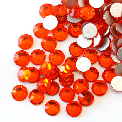 Bright Orange Nail's Bling By Candy Coat 