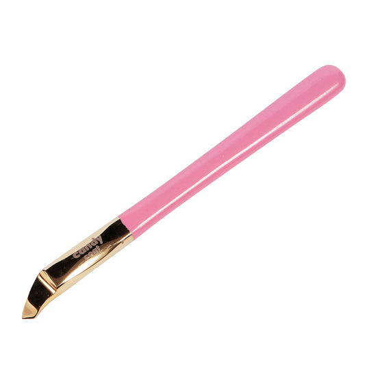 Pink + Gold Angled Cuticle Pusher - Candy Coat