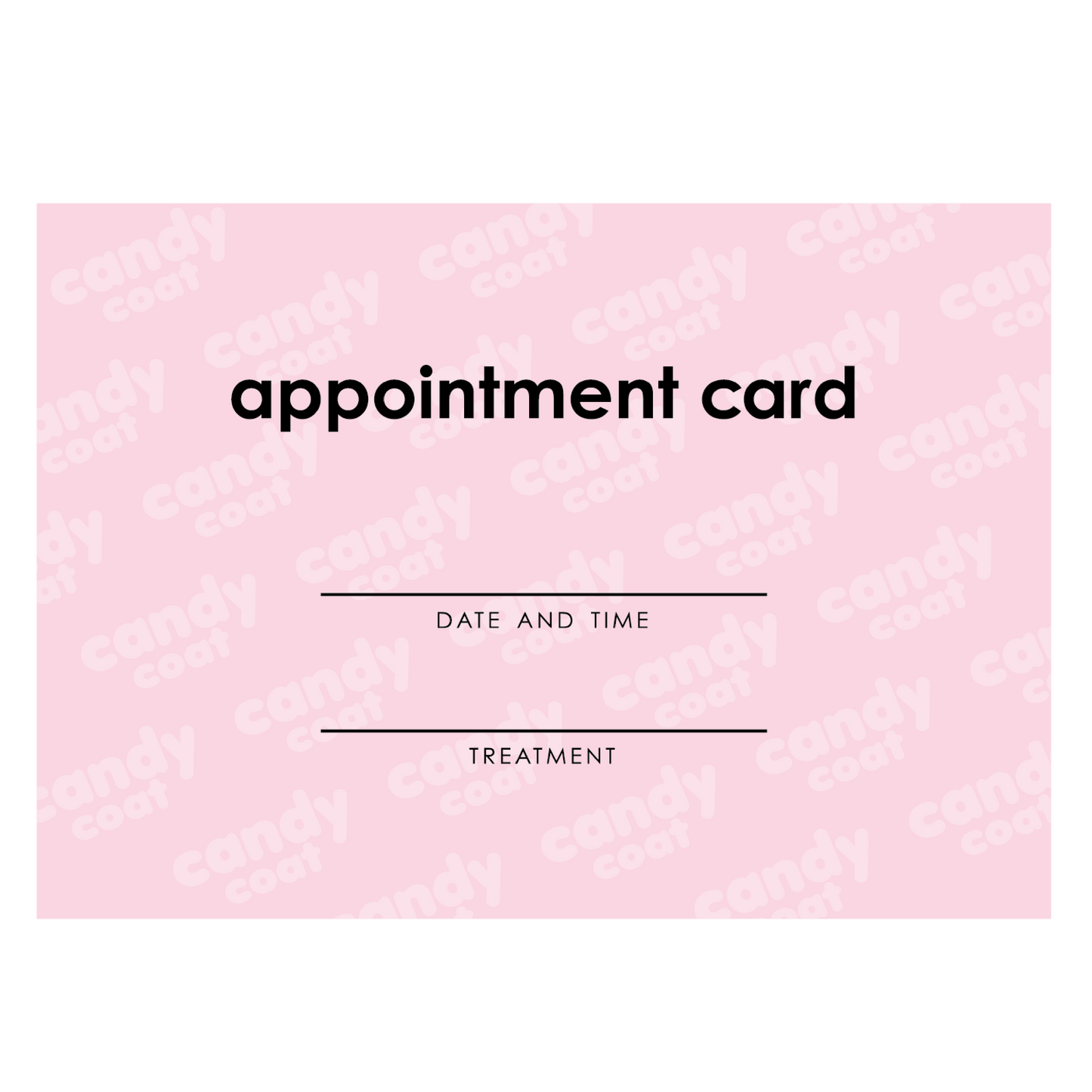 Candy Coat - Appointment Cards - Candy Coat