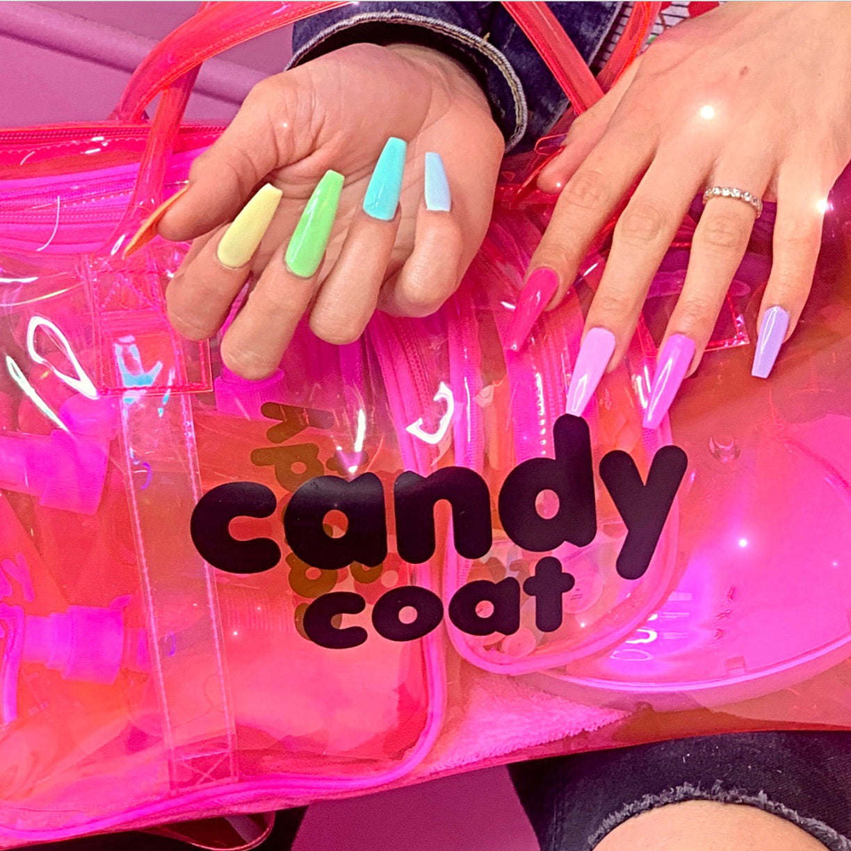 Candy Coat - Neon Pink Duffle Bag - Candy Coat