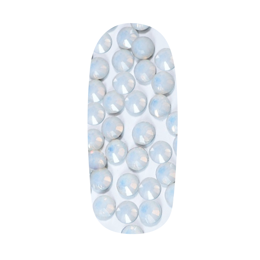 White Nail Rhinestones | Opalescent Nail Blings | Candy Coat