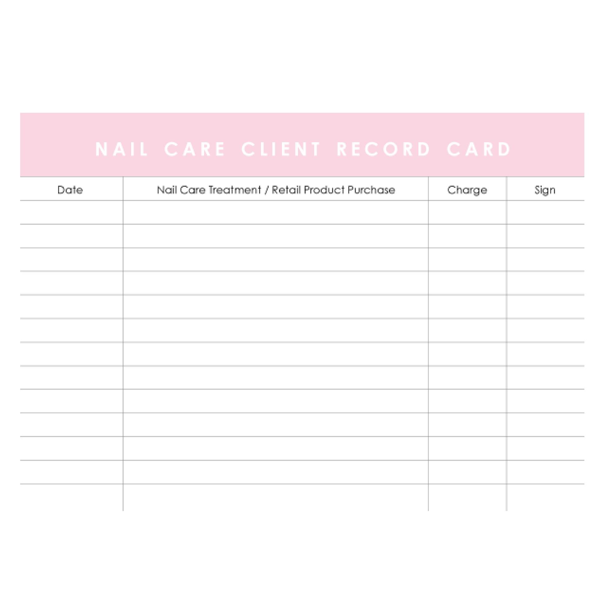 Client Record Cards - Candy Coat