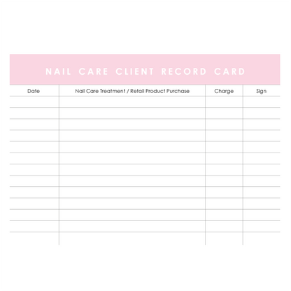 Client Record Cards - Candy Coat